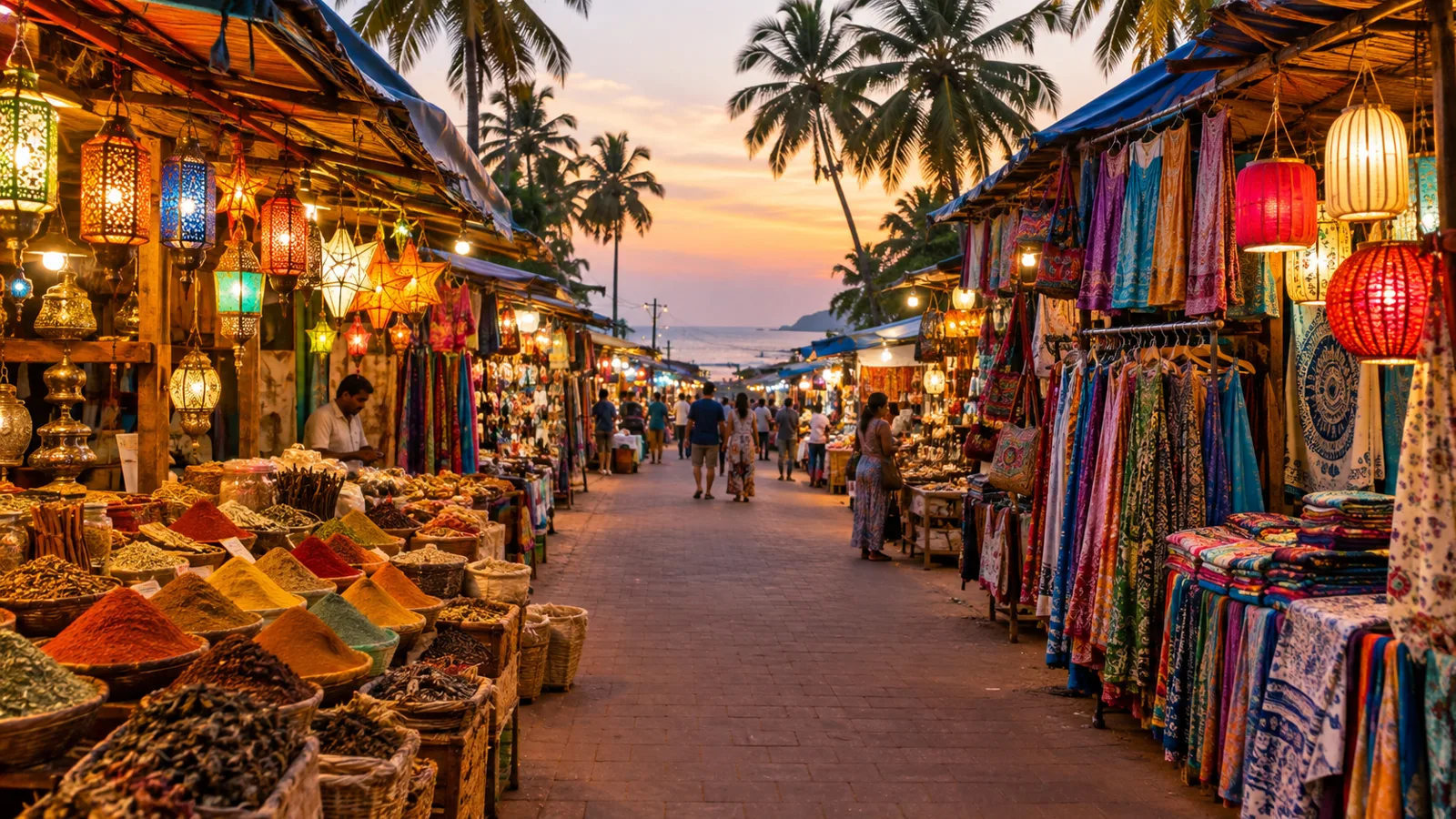 Evening market in Goa