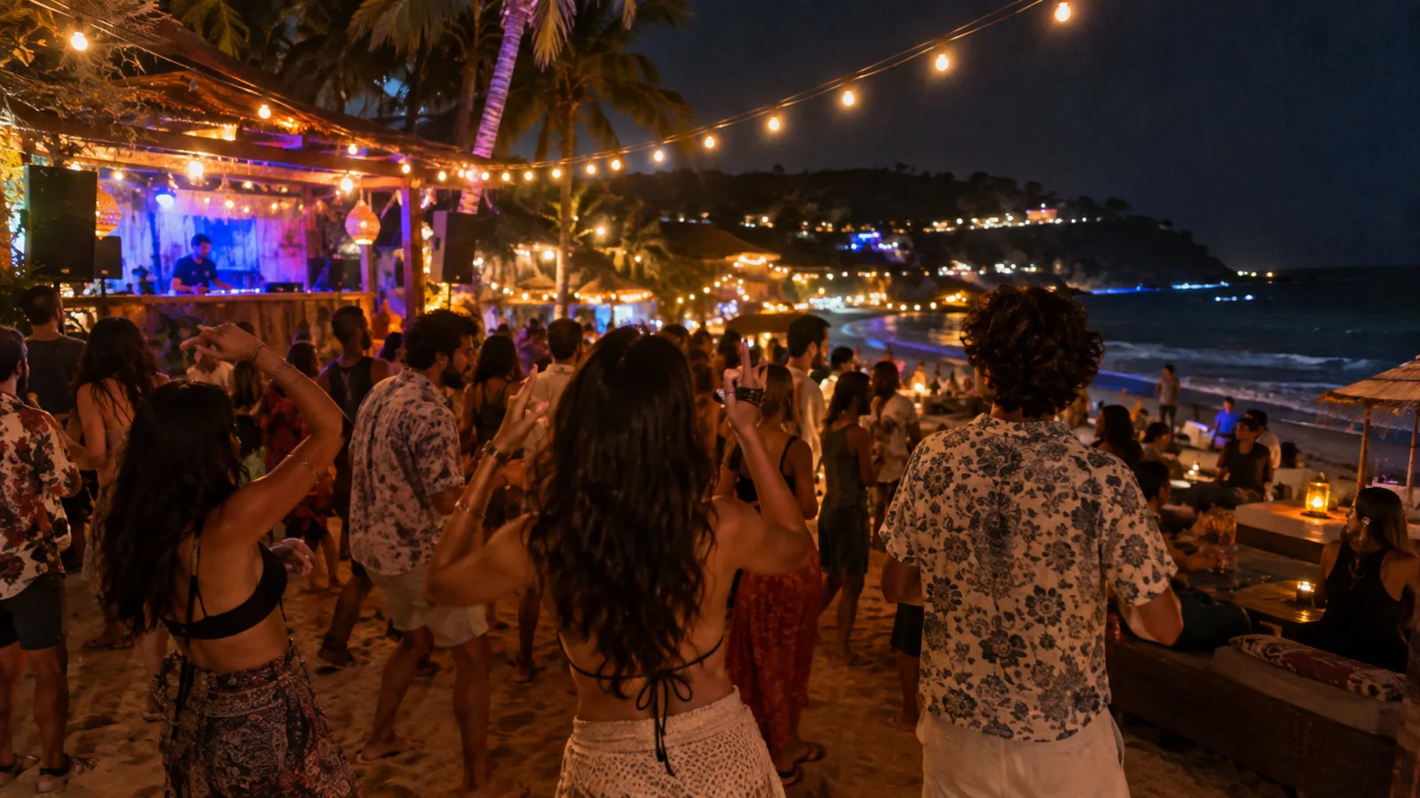 Anjuna night (illustrative scene)